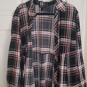 Torrid plaid duster size 1